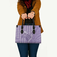Purple Hawaii Palaka Cowboy Turtle Leather Bag Hawaiian Paniolo Puakenikeni Maile Lei - Polynesian Pride