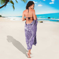 Purple Hawaii Palaka Cowboy Turtle Sarong Hawaiian Paniolo Puakenikeni Maile Lei - Polynesian Pride
