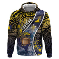 Personalised Tokelau Zip Hoodie National Badge Waves Style