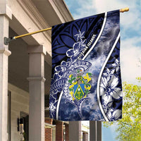 Pitcairn Islands Garden Flag Coat Of Arms Waves Style