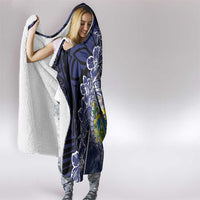 Pitcairn Islands Hooded Blanket Coat Of Arms Waves Style