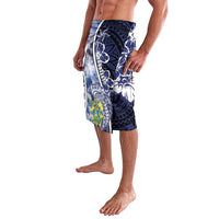 Personalised Pitcairn Islands Lavalava Coat Of Arms Waves Style