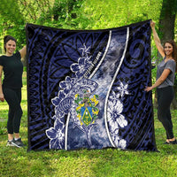 Pitcairn Islands Quilt Coat Of Arms Waves Style