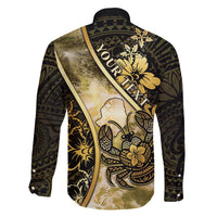 Personalised Niue Family Matching Puletasi and Hawaiian Shirt Niuean Crab Waves Style