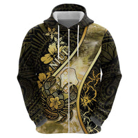 Personalised Niue Hoodie Niuean Crab Waves Style