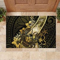 Niue Rubber Doormat Niuean Crab Waves Style