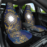 Nauru Car Seat Cover Hibiscus Polynesian Tribal Pattern