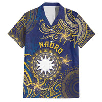 Personalised Nauru Family Matching Tank Maxi Dress and Hawaiian Shirt Hibiscus Polynesian Tribal Pattern