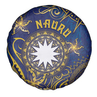 Nauru Spare Tire Cover Hibiscus Polynesian Tribal Pattern