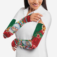Hawaii Christmas Arm Sleeves Mele Kalikimaka Funny Hawaiian Santa - Polynesian Pride