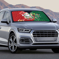 Hawaii Christmas Auto Sun Shade Mele Kalikimaka Funny Hawaiian Santa - Polynesian Pride