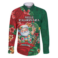 Hawaii Christmas Family Matching Mermaid Dress and Hawaiian Shirt Mele Kalikimaka Funny Hawaiian Santa - Polynesian Pride