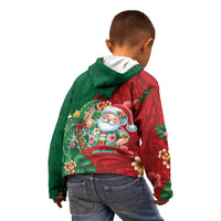 Hawaii Christmas Kid Hoodie Mele Kalikimaka Funny Hawaiian Santa - Polynesian Pride