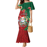 Hawaii Christmas Mermaid Dress Mele Kalikimaka Funny Hawaiian Santa - Polynesian Pride