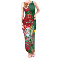 Hawaii Christmas Tank Maxi Dress Mele Kalikimaka Funny Hawaiian Santa - Polynesian Pride