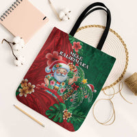 Hawaii Christmas Tote Bag Mele Kalikimaka Funny Hawaiian Santa - Polynesian Pride