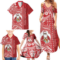 Tonga Christmas Family Matching Summer Maxi Dress and Hawaiian Shirt Kilisimasi Fiefia - Polynesian Pride