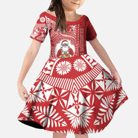 Tonga Christmas Kid Short Sleeve Dress Kilisimasi Fiefia - Polynesian Pride