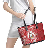 Tonga Christmas Leather Tote Bag Kilisimasi Fiefia - Polynesian Pride