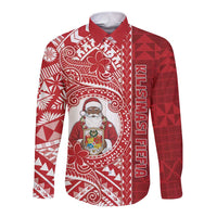 Tonga Christmas Long Sleeve Button Shirt Kilisimasi Fiefia - Polynesian Pride