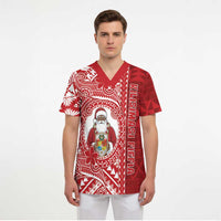 Tonga Christmas Scrub Top Kilisimasi Fiefia - Polynesian Pride