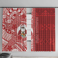 Tonga Christmas Window Curtain Kilisimasi Fiefia - Polynesian Pride