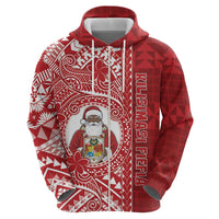 Tonga Christmas Zip Hoodie Kilisimasi Fiefia - Polynesian Pride