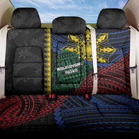 Philippines Christmas Back Car Seat Cover Xmas Tree Filipino Tribal Patterns - Polynesian Pride