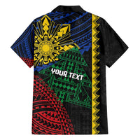 Personalised Philippines Christmas Hawaiian Shirt Xmas Tree Filipino Tribal Patterns - Polynesian Pride