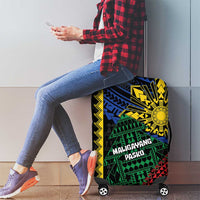 Philippines Christmas Luggage Cover Xmas Tree Filipino Tribal Patterns - Polynesian Pride