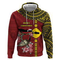 Rotuma Christmas Hoodie Rotuma Myzomela Birds With Hibiscus Flowers - Polynesian Pride