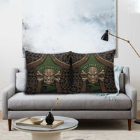 Hawaii Tiki Pirates Pillow Cover Kakau Pattern Polynesian Style