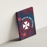 Wallis And Futuna Canvas Wall Art Hibiscus Polynesian Tribal Pattern