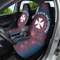Wallis And Futuna Car Seat Cover Hibiscus Polynesian Tribal Pattern