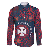 Personalised Wallis And Futuna Family Matching Mermaid Dress and Hawaiian Shirt Hibiscus Polynesian Tribal Pattern