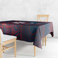 Wallis And Futuna Tablecloth Hibiscus Polynesian Tribal Pattern