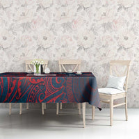 Wallis And Futuna Tablecloth Hibiscus Polynesian Tribal Pattern