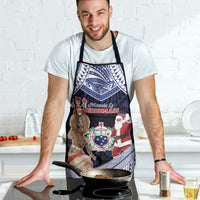 Samoa Christmas Apron Samoan Siva Dance With Santa - Polynesian Pride