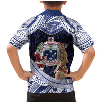Samoa Christmas Family Matching Mermaid Dress and Hawaiian Shirt Samoan Siva Dance With Santa DT05 - Polynesian Pride