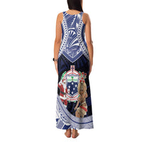 Samoa Christmas Family Matching Tank Maxi Dress and Hawaiian Shirt Samoan Siva Dance With Santa DT05 - Polynesian Pride