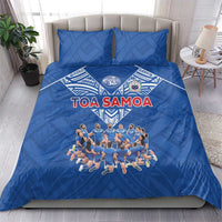 Toa Samoa Bedding Set Samoan Warrior Spirit Rugby - Polynesian Pride