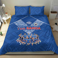 Toa Samoa Bedding Set Samoan Warrior Spirit Rugby - Polynesian Pride
