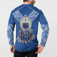 Toa Samoa Button Sweatshirt Samoan Warrior Spirit Rugby - Polynesian Pride