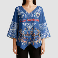 Toa Samoa Kimono Sleeve Blouse Samoan Warrior Spirit Rugby - Polynesian Pride