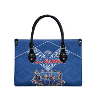 Toa Samoa Leather Bag Samoan Warrior Spirit Rugby - Polynesian Pride