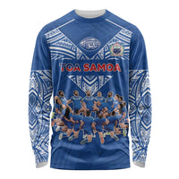Toa Samoa Long Sleeve Shirt Samoan Warrior Spirit Rugby - Polynesian Pride