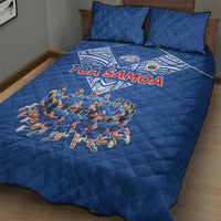 Toa Samoa Quilt Bed Set Samoan Warrior Spirit Rugby - Polynesian Pride
