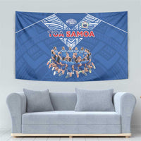 Toa Samoa Tapestry Samoan Warrior Spirit Rugby - Polynesian Pride