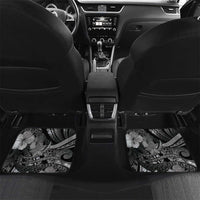 Personalised Maori Romantic Valentine Car Mats The Hongi Kiss Black Galaxy