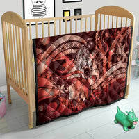 Maori Romantic Valentine Quilt The Hongi Kiss Red Galaxy
